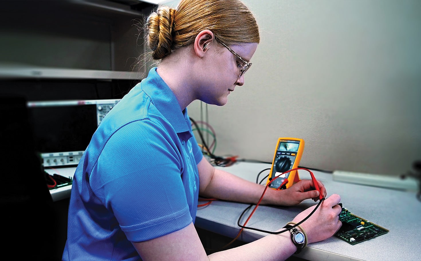 Engineer working